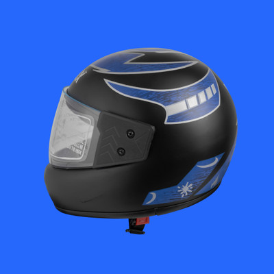 NOAX unisex full facce helmet originall@8 Motorbike Helmet(Blue)