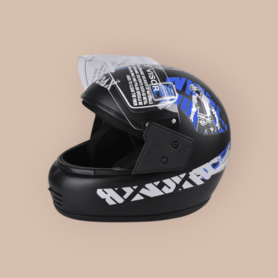 NOAX UNISEX SAFETY HELMET ONROAD HELMET- TWO WHEELER,BIKE & SCOOTER (SL-1291 Motorbike Helmet(Blue)