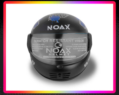 NOAX ISI MARKED FULL FACE HELMET FOR SAFE RIDING UNISEX BUYY_34 Motorbike Helmet(Blue)