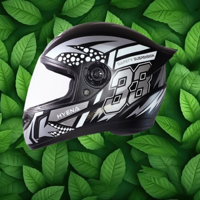 OZONE Full Face_Unique Design Helmet_Premium Class_@V@48 Motorbike Helmet(BLACK-SILVER)