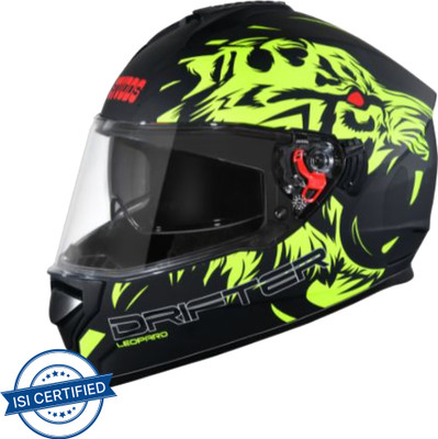 STUDDS Drifter D2 Full Face Helmet with Clear Visor (Matt Black N5, M) Motorbike Helmet(Matt Black)