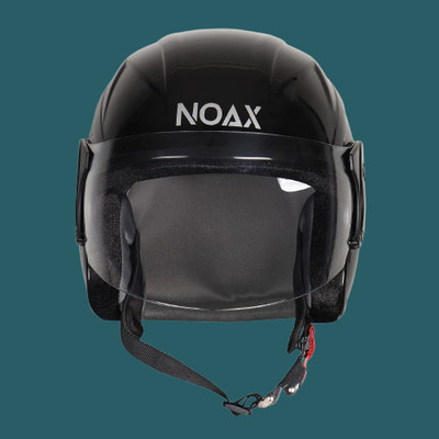 NOAX KING OF HELMET UNISEX OPEN FACE motorbike HELMET_38 Motorbike Helmet(Black)