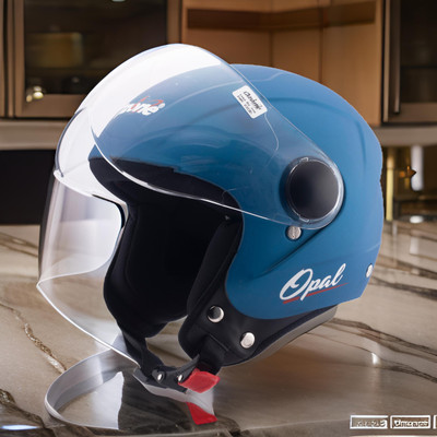 OZONE opal helmet _openface_freesize_072 Motorbike Helmet(Blue)