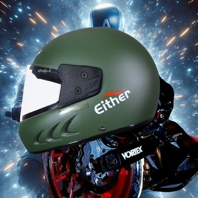 OZONE HyEnA_Super_Quality_Helmet_For Safety n Style_@LG@_0161 Motorbike Helmet(MILITARY GREEN)