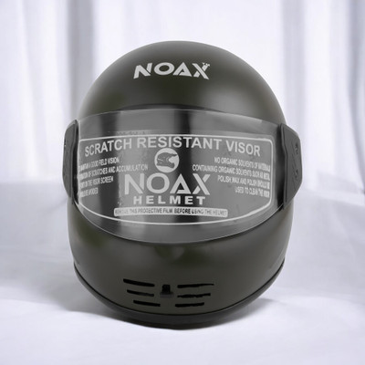 NOAX Helmet GOOD QUALITYFOR UNISEX for bike -Green182182-Helmet 4- 82BLACKBLACK182 Motorbike Helmet(Black)