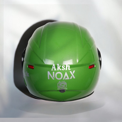 NOAX BRANDED ISI MARKED HELMET FOR UNISEX GENDER KEEP SAFE RIDING (SLFKSL_1728 Motorbike Helmet(Green)