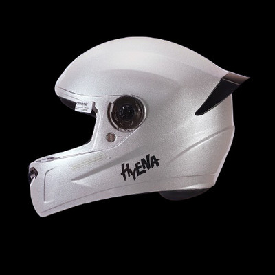 OZONE Zzz Hyena_FF_Unisex_freesize_Oz017 Motorbike Helmet(White)