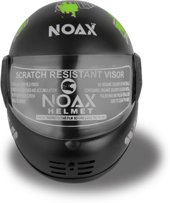 NOAX BRANDED ISI MARKED HELMET FOR UNISEX GENDER KEEP SAFE RIDING (SLFK-971 Motorbike Helmet(Black)