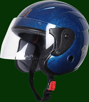 nextin nano_123 Motorbike Helmet(Blue)