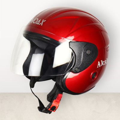 Font unisex safty helmet for men or women riders-352A Motorbike Helmet(Red)