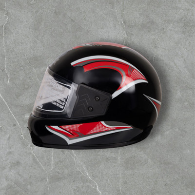 NOAX KING OF HELMET UNISEX OPEN FACE motorbike HELMET-Blue9696-Red jaal-ABCD Motorbike Helmet(Red)