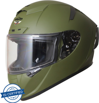 Steelbird SA-2 Aeronautics Motorbike Helmet(Matt B.Green)