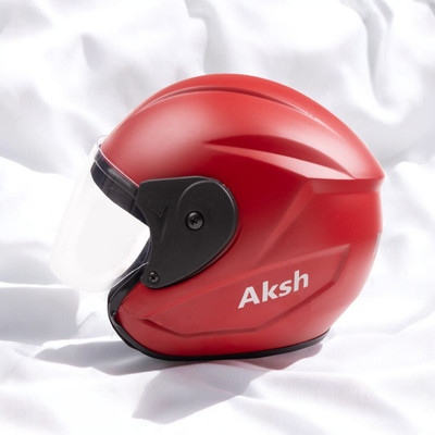 NOAX KING OF HELMET UNISEX OPEN FACE motorbike HELMET-74 Motorbike Helmet(Red)