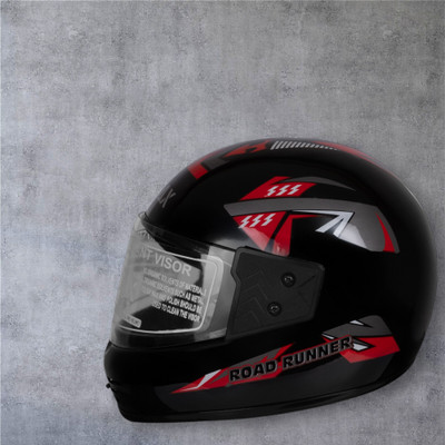 NOAX helmet bazarr unisex full face helmet _-Blue6565-Red jaal-ABCD Motorbike Helmet(Red)