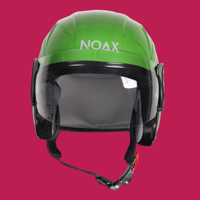 NOAX unisex open face helmet for safty191 Motorbike Helmet(Light Green)