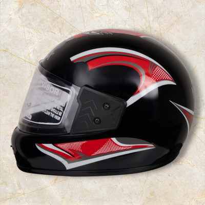 NOAX Helmet GOOD QUALITYFOR UNISEX for BIKE_-Green168168-Red jaal-ABCD Motorbike Helmet(Red)