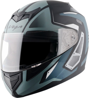 VEGA Edge Passion Motorbike Helmet(Dull Black Grey)