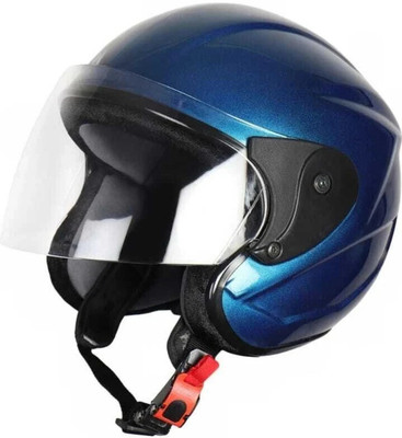 ASDH Blue nano Half Face Motorbike Helmet For Men and Women Motorbike Helmet(Blue)