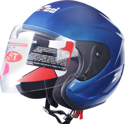 stiss B-25 Motorbike Helmet(Blue)