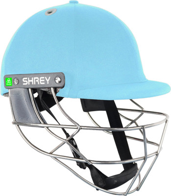 Shrey KOROYD STAINLESS STEEL Cricket Helmet(Sky Blue)