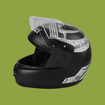 NOAX UNISEX SAFETY HELMET ONROAD HELMET- TWO WHEELER,BIKE & SCOOTER (SL-120 Motorbike Helmet(Grey)