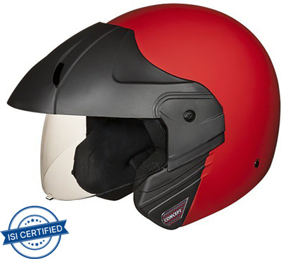 STUDDS Ninja Concept Eco Motorbike Helmet(Matt Sports Red)