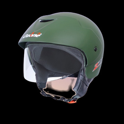 OZONE Zippo plain_OF_Unisex_largesize_Oz088 Motorbike Helmet(Green)