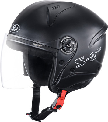 ABP S2 AIR ISI Certified open face Motorbike Helmet(Matte Black)