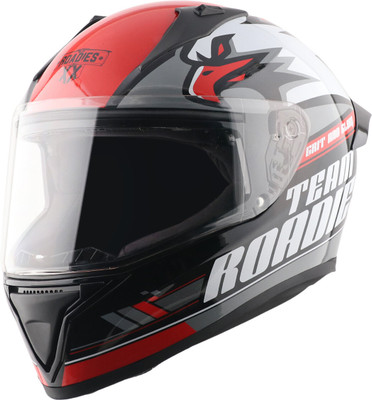 VEGA Bolt Roadies Grit & Glory Motorbike Helmet(Black Red)