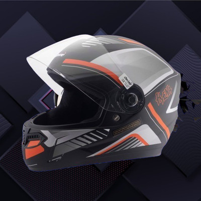 OZONE Prime Helmet_full face_HyEna_@R@Class_AD_@770 Motorbike Helmet(SILVER-BLACK)