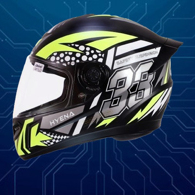 OZONE Prime Helmet_full face_HyEna_@R@Class_AD_@748 Motorbike Helmet(YELLOW-BLACK)