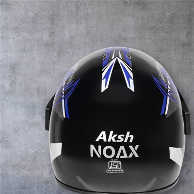 NOAX BRANDED ISI MARKED HELMET FOR UNISEX GENDER KEEP SAFE RIDING (SLFK-523 Motorbike Helmet(Blue)