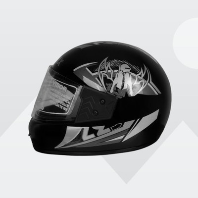 NOAX UNISEX SAFETY HELMET ONROAD HELMET- TWO WHEELER,BIKE & SCOOTER (SL-8 Motorbike Helmet(Black)