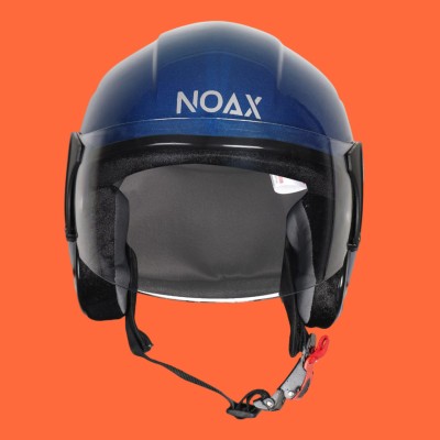 NOAX unisex open face helmet for safty427 Motorbike Helmet(Blue)