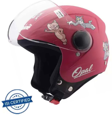 OZONE JVH_OPENFACE HELMET_DFOG11 Motorbike Helmet(RED DESIGN)