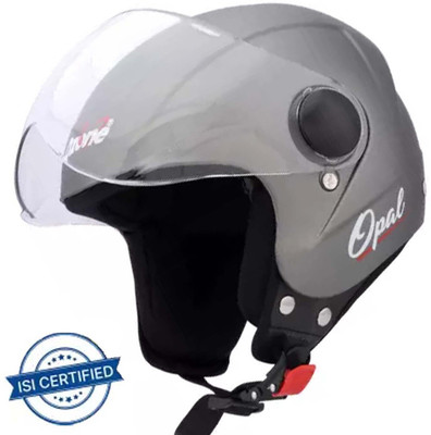 OZONE JBB_CLASS ONE HELMET_OPEN FACE_LIGHT WEIGHT_@SAFTEY@_50 Motorbike Helmet(DARK GREY-PLAIN)