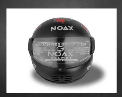 NOAX SOLID QUALITY FOR UNISEX HELMET FULL FACE SL-470 Motorbike Helmet(Red)