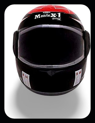 MonteX-1 New_Full Face Bike helmet L30 Motorbike Helmet(Black)