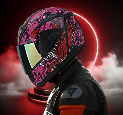 SKULLCAP Areana Motorbike Helmet(Pink)