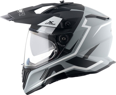 Axor X-Cross Flagstaff Motorbike Helmet(Dull Nardo Grey Black)