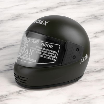 NOAX New_KING OF HELMET UNISEX OPEN FACE motorbike HELMETBLACK111 Motorbike Helmet(Black)