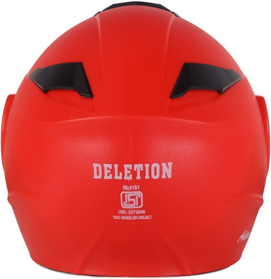 fuery Flip-up Plain Visor Blue Helmet Z075 Motorsports Helmet(Red)