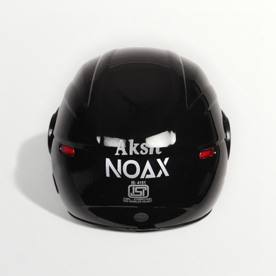 NOAX HALF FACE HELMET UNISEX ISI MARKED SOLID FOR RIDE(SL-288 Motorbike Helmet(Black)