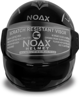 NOAX Unisex Free Size Full Face Motorbike Helmet(Multicolor)