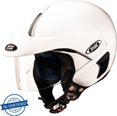 STUDDS Marshall Motorbike Helmet(White)