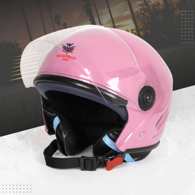 warriorride Full Face Motorbike Helmet, ISI DOT Certified, Clear Visor, Eco TM Helmets Motorbike Helmet(Pink)