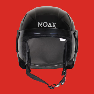 NOAX unisex open face helmet for safty431 Motorbike Helmet(Black)