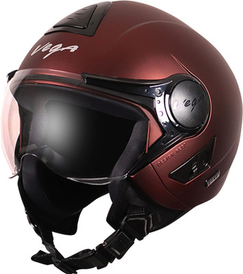 VEGA Verve Motorbike Helmet(Dull Burgundy)