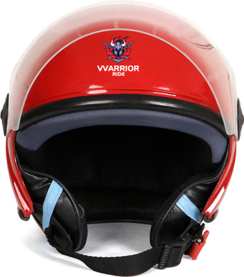 warriorride Full Face Motorbike Helmet, ISI DOT Certified, Clear Visor, Eco TM Helmets Motorbike Helmet(Red)