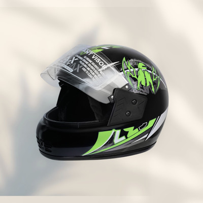 NOAX UNISEX SAFETY HELMET ONROAD HELMET- TWO WHEELER,BIKE & SCOOTER (SL-399 Motorbike Helmet(Green)
